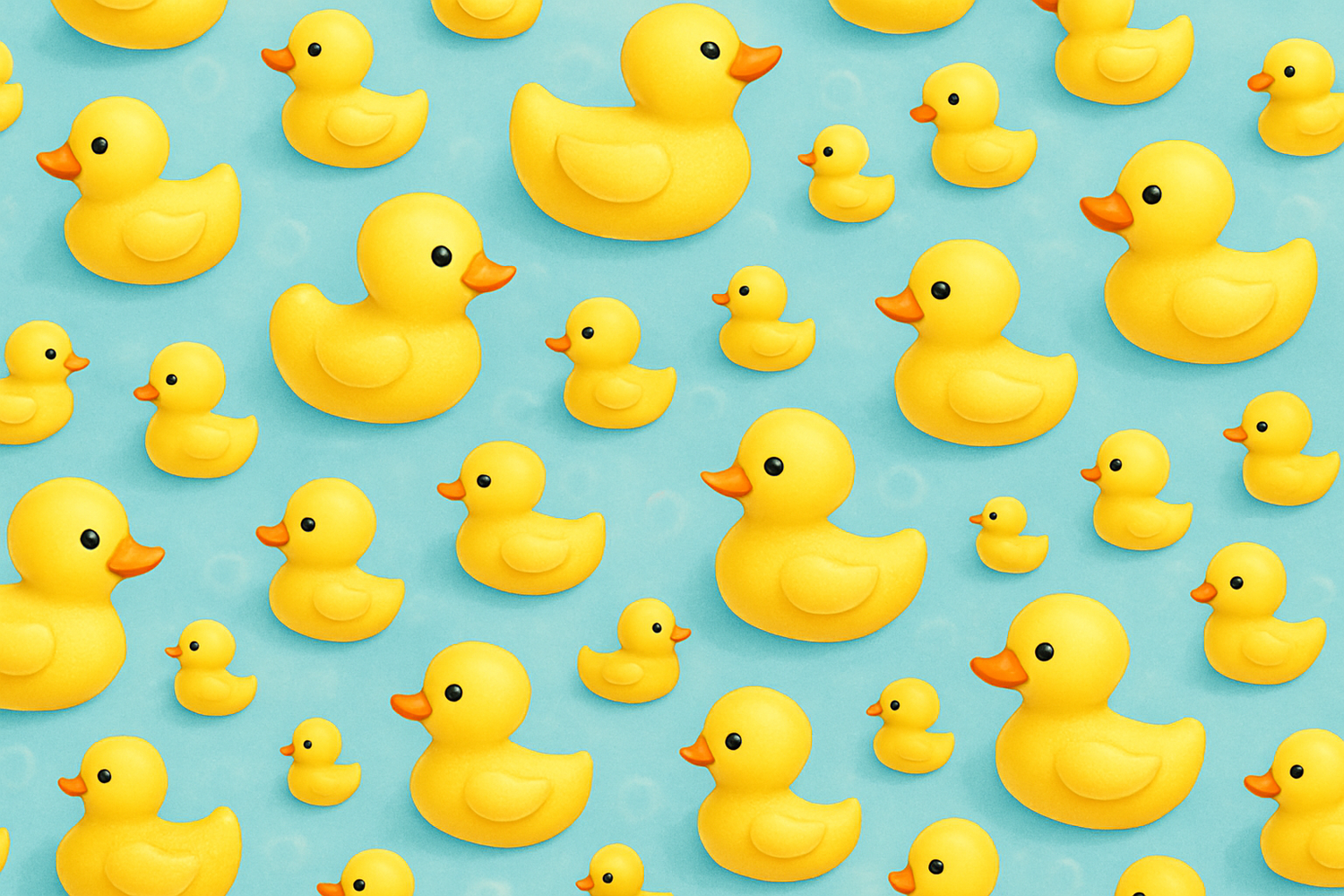 Rubber ducks background
